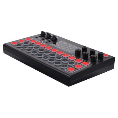 Angoily M9 Multi-Functional Live Sound Card for Streaming Compatible Multiple Platforms Adjustable RGB Lighting for Gamers and Content Creators