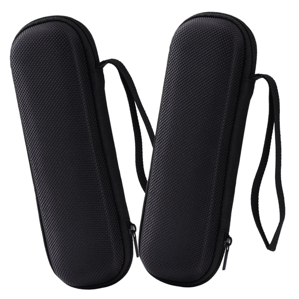 DIYEAH 2pcs Cable Organizer Bag for Earphones and Data Cables Small Headphone Storage Case for Travel and Daily Use Lightweight and Easy to Clean Black