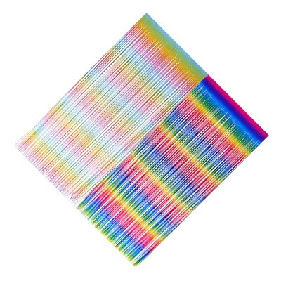 HOMSFOU 2pcs Shiny Rainbow Streamer Curtain for Party Decoration Colorful Backdrop for Birthday Weddings and Events Reusable Hanging Decor for Doorways and