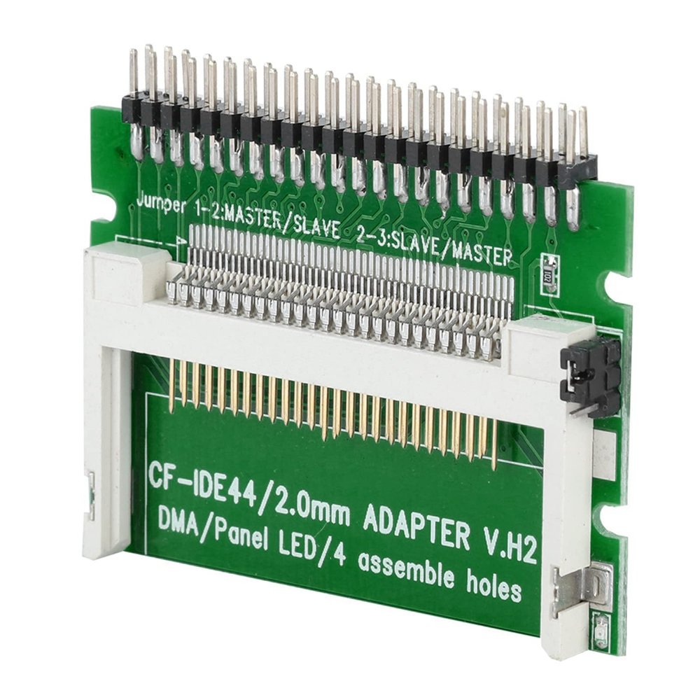 44-Pin CF to IDE Adapter, 2.5 Inch Hard Disk Converter for Industrial PCs, PCB Material, 53x44x5mm
