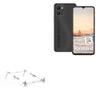BoxWave Stand and Mount Compatible with Umidigi C1 Plus - Pocket Aluminum Stand 3-in-1, Portable Multi Angle Viewing Riser - Metallic Silver view 1