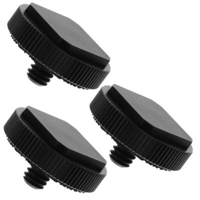 TEHAUX 3pcs Hot Shoe Mount Adapter Kit Flash Shoe Bracket for Mic Led Light Non- Pad for Studio Photography