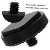 TEHAUX 3pcs Hot Shoe Mount Adapter Kit Flash Shoe Bracket for Mic Led Light Non- Pad for Studio Photography view 4