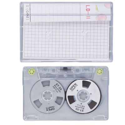 DIY Music Blank Cassette Tape, 46min Recording Time, Low Noise, High Output, Sturdy PC and Aluminum Alloy Material, Reel to Reel Cassettes Tape for Full Length Albums Recording (YedaHcy9yg6U-12)