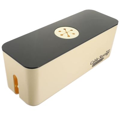 DIYEAH Cable Organizer Bag Cord Storage Box Computer Cable Storage Power Strip Cover Wire Box Organizer