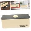 DIYEAH Cable Organizer Bag Cord Storage Box Computer Cable Storage Power Strip Cover Wire Box Organizer view 4