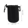 balacoo 4-Pack Waterproof Neoprene Camera Lens Pouch for DSLR Mirrorless Cameras Sturdy Lens Protector Bags Drawstring Compatible view 2