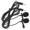 EPIGEIST 2pcs Lavalier Microphone High Sensitivity Clip Mic for Recording Interviews Compatible Computers and Cameras Design for Versatile Use view 1