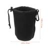 DIYEAH 3pcs Waterproof Neoprene Camera Lens Pouch Set Drawstring for DSLR and Travel Lens Protector and Storage Bags for Outdoor Photography view 2
