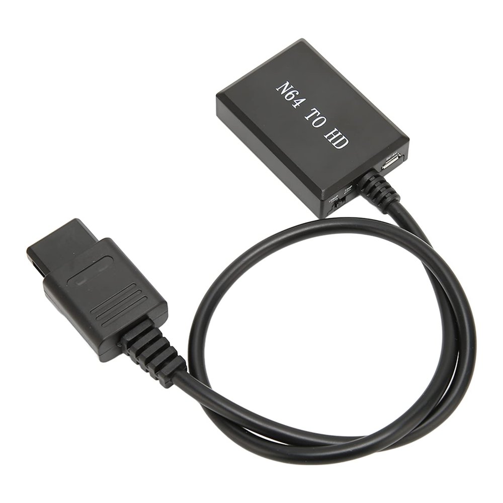 NIZUUONE N64 Multimedia Interface Converter A HD Cable High Precision Video Games for PAL NTSC Resolution 720p 1080P Portable Design