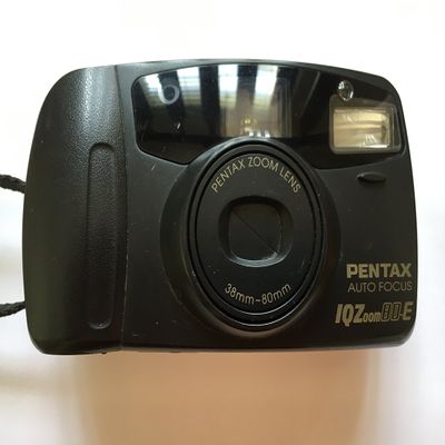 Pentax IQZoom 80 E 35mm Point and Shoot Film Camera With 38-80mm Autofocusing Zoom lens, Built in Flash and Motor Drive (Renewed)