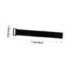 DOITOOL 5pcs Elastic Nylon Fastening Strap Buckle for Cord Organization Hook and Tie Down Straps for Cables Hose and More Black view 2
