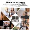 Lurrose 4pcs Hot Shoe Mount Adapter Thread Easy Install Light Stand Umbrella Holder for Camera Light and Monitor view 2