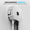 SABRENT Desk/Wall Flex-Mount for Mac mini (2024+)  Aluminum Scratch-Resistant Mount for Wall, Desk, or Surface  Enhanced Cable Management & Airflow  Mac mini Mounting Accessory (BK-MAC2) view 4