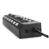 DIYEAH Port USB Hub with Off for Laptop Pc High-Speed Data Transfer Ergonomic Design Black USB Hub for Multiple Devices Safe and Convenient Use view 1