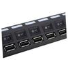 DIYEAH Port USB Hub with Off for Laptop Pc High-Speed Data Transfer Ergonomic Design Black USB Hub for Multiple Devices Safe and Convenient Use view 4