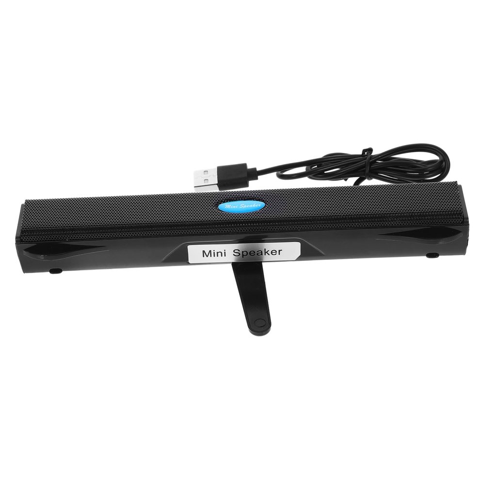 ARTIBETTER USB Soundbar Speaker for Laptops and Mini Stereo with Surround Sound Lightweight Design for Gaming and Multimedia Use Black