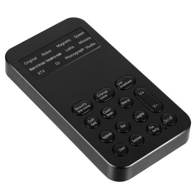 LALAFINA Portable Voice Changer Sound Card for Gaming Mini Device for Karaoke Live Streaming Video -Key Sound Effects and Noise Reduction