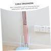 HOMSFOU Cable Storage Boxes Dividers Wire Organizers Cable Organizer Desk Cord Clip Socket Box view 4