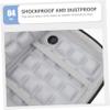 DIYEAH Shockproof Digital Accessory Storage Bag for Travel Portable Organizer for Earphones Chargers Cables Scratch-resistant Material Multi-section Design Compact and Easy to Carry view 2