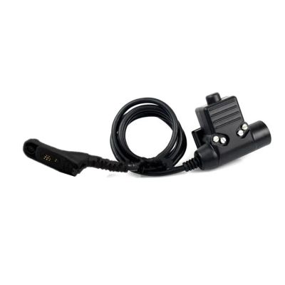 KTRCSA U94 PTT Cable Plug Milita~y Adapter Z113 Standard Version for Walkie Talkie ~Ola P8268 8668 GP338D Hunting