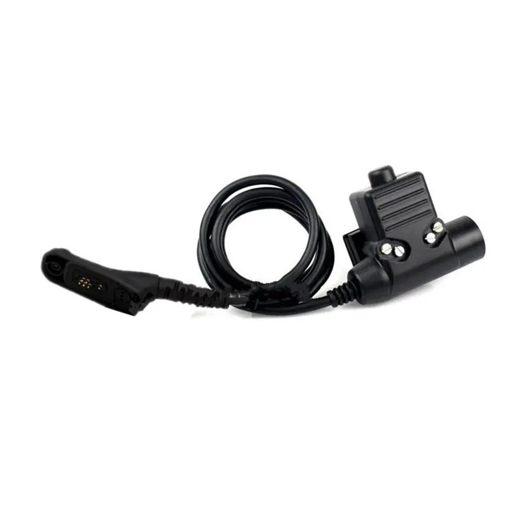 KTRCSA U94 PTT Cable Plug Milita~y Adapter Z113 Standard Version for Walkie Talkie ~Ola P8268 8668 GP338D Hunting