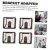 LALAFINA 4pcs Flash Shoe Mount Adapter Hole for Camera Lighting Support Hot Shoe Clamp view 2