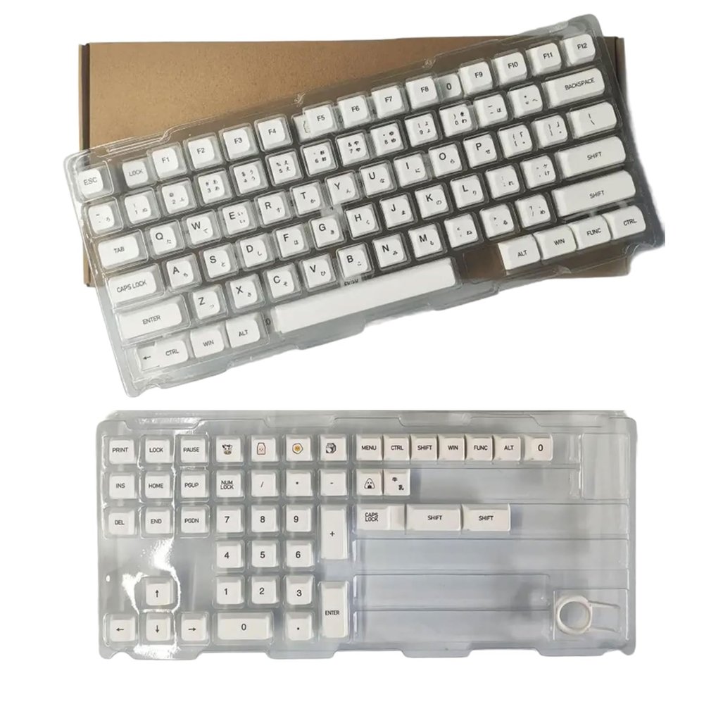 120Keys Keycaps XDA Sublimations White Keycap for Mechanical Keyboards Russian Korean English Japanese