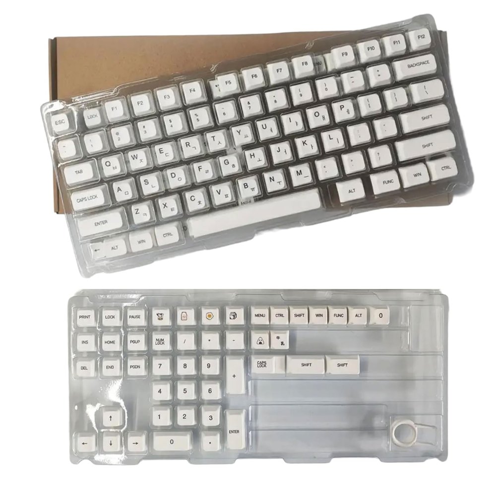 120Keys Keycaps XDA Sublimations White Keycap for Mechanical Keyboards Russian Korean English Japanese