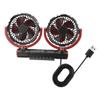 TEHAUX Usb Adjustable Car Cooling Fan Compact Vehicle Fan for Interior Use Rotation Lightweight Quiet for Stuffy Car Rides view 1