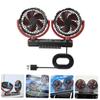 TEHAUX Usb Adjustable Car Cooling Fan Compact Vehicle Fan for Interior Use Rotation Lightweight Quiet for Stuffy Car Rides view 4