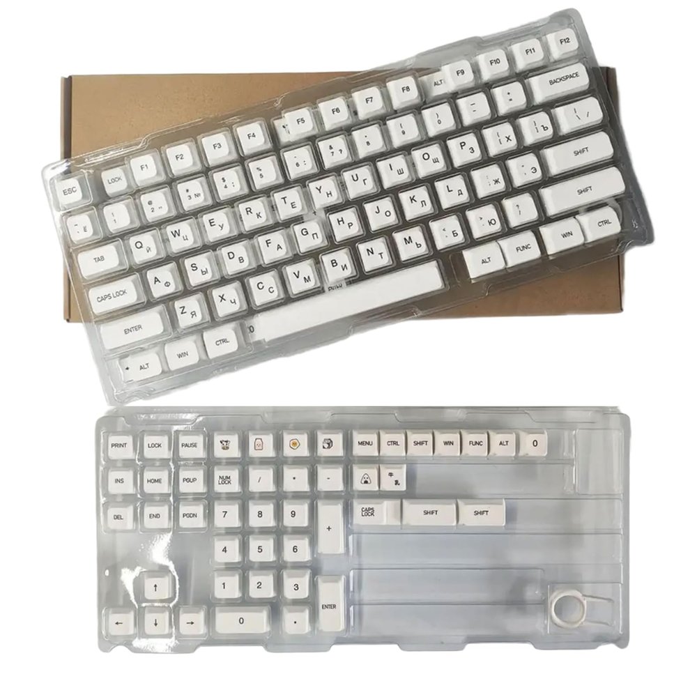 120Keys Keycaps XDA Sublimations White Keycap for Mechanical Keyboards Russian Korean English Japanese