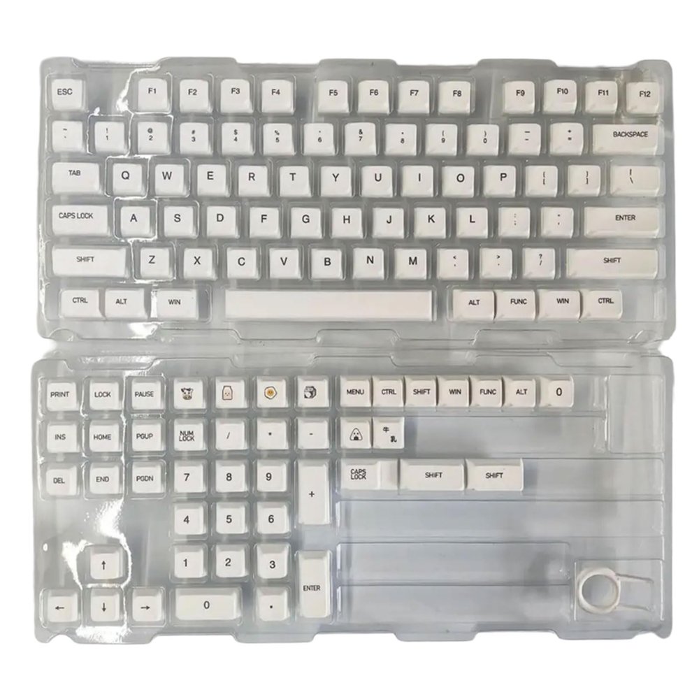 120Keys Keycaps XDA Sublimations White Keycap for Mechanical Keyboards Russian Korean English Japanese