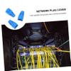 POPETPOP 100pcs Ethernet Connector Boot Covers Plastic Network Cable Caps for Dust Resistance and Extended Service Life view 2