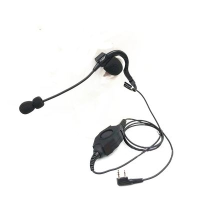 QUYEFA Walkie Talkie Advanced Light Large PTT Neck-Hanging Single-Sided Headset, for Ke~Wood B~ofeng UV-5R UV-82