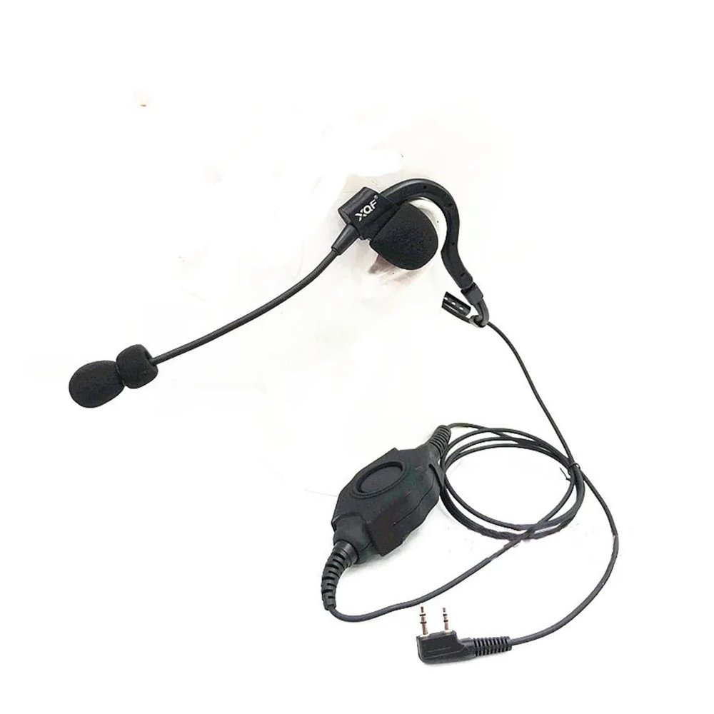 QUYEFA Walkie Talkie Advanced Light Large PTT Neck-Hanging Single-Sided Headset, for Ke~Wood B~ofeng UV-5R UV-82