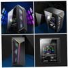 Angoily Flux Pro Inspired RGB Desktop Case Full Tower Computer Case for ATX Motherboard Stylish Gaming Chassis view 4