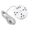 DIYEAH 2.8m Multi-Function Outlets USB Ports Portable Extension Socket for Travel Camping Use Retractable Cord Us Safe Charging view 1