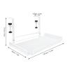 Lybunair Under Desk Clamp On Storage Shelf Basket, Multipurpose Cable Management Tray Holder for Wire Router, Power Strip, Home, Office view 2