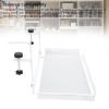 Lybunair Under Desk Clamp On Storage Shelf Basket, Multipurpose Cable Management Tray Holder for Wire Router, Power Strip, Home, Office view 3