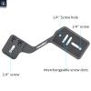 INNOREL Camera Flashlight Tripod Bracket Professional Multi-Functional Portable Universal Aluminum Bracket with Dual 1/4" Screw Mount Holder for DSLR Camera Stand Shooting LED Light Stand Microphone view 2