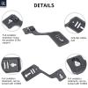 INNOREL Camera Flashlight Tripod Bracket Professional Multi-Functional Portable Universal Aluminum Bracket with Dual 1/4" Screw Mount Holder for DSLR Camera Stand Shooting LED Light Stand Microphone view 4