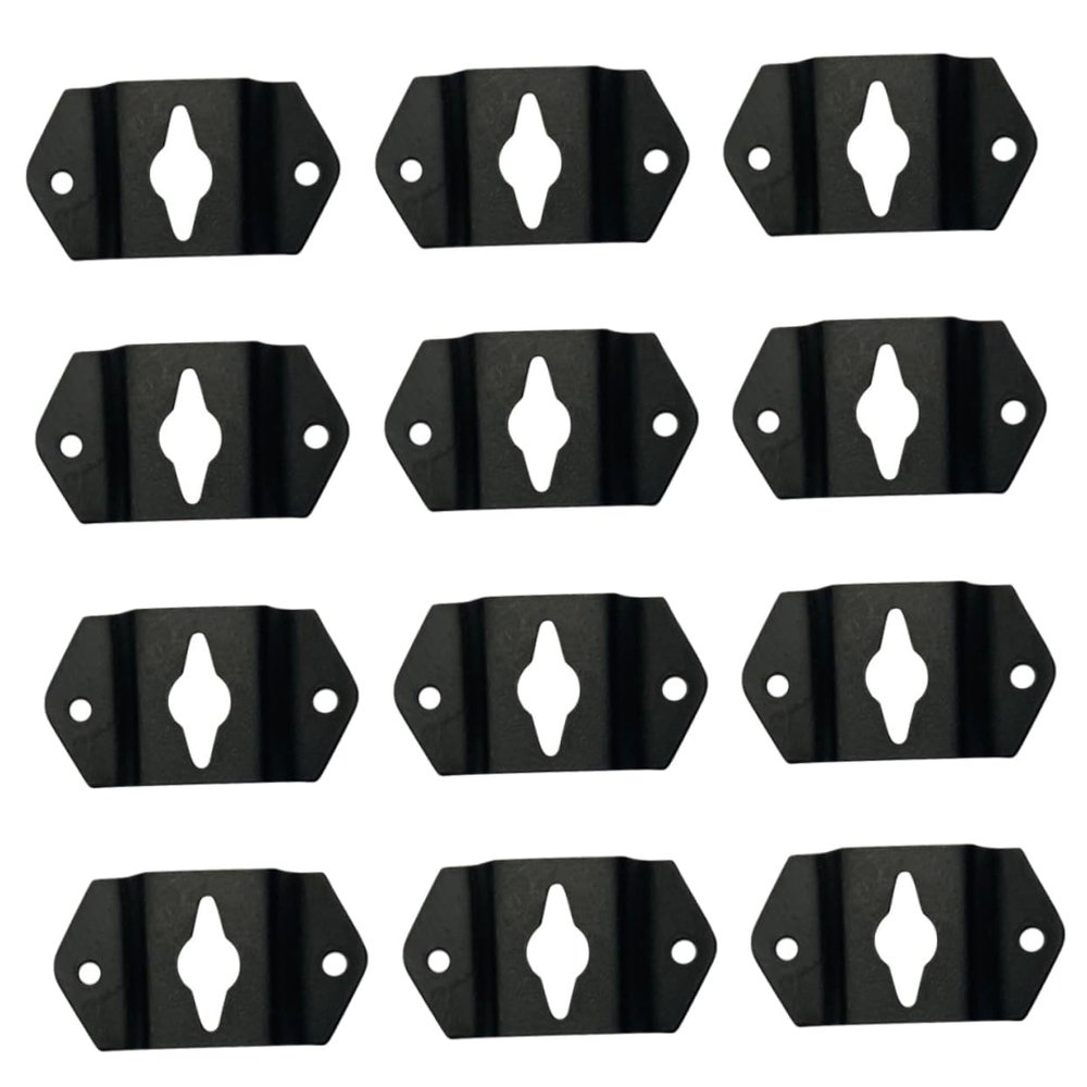 TEHAUX 20pcs Small Speaker Hanger Brackets Wall Mount Audio Speaker Hooks Hanger Plates for Surround Simple Design Easy Installation