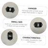 TEHAUX 20pcs Small Speaker Hanger Brackets Wall Mount Audio Speaker Hooks Hanger Plates for Surround Simple Design Easy Installation view 3