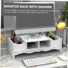 DIYEAH Desktop Monitor Riser Stand Height Laptop Shelf for Office Storage Compact Design for Ergonomic Viewing and Space-saving Convenience view 2