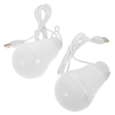 Milisten Led Bulbs 2pcs USB Camping Lamp Tent Lights Market Light Bedroom Lamp Outdoor Illumination Durable Material Random Style