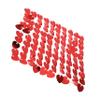 HEALLILY Valentine's Day Heart Shape Wind Board Decorative Fringe Curtain for Parties view 1