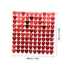 HEALLILY Valentine's Day Heart Shape Wind Board Decorative Fringe Curtain for Parties view 2
