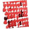 HEALLILY Valentine's Day Heart Shape Wind Board Decorative Fringe Curtain for Parties view 4