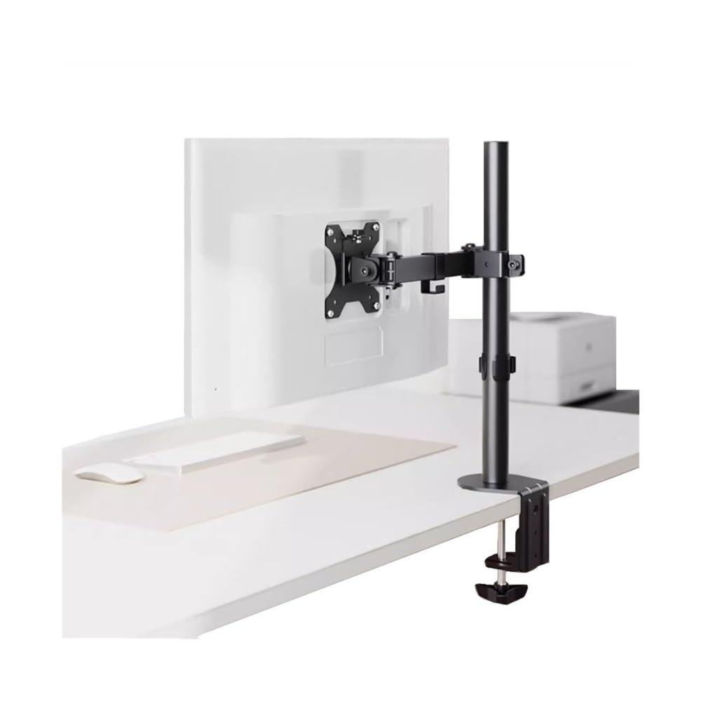 Arm Monitor, Single Monitor Mount for 1332" Screens up to 17.6 lbs, Adjustable Monitor Mount Arm Full Motion with C-Clamp & Grommet Base, Max VESA 100x100mm Monitor Arm Stand Adjustable